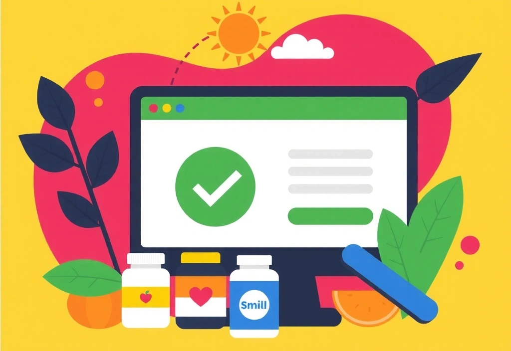 Illustration of a successful transaction with a checkmark and happy people