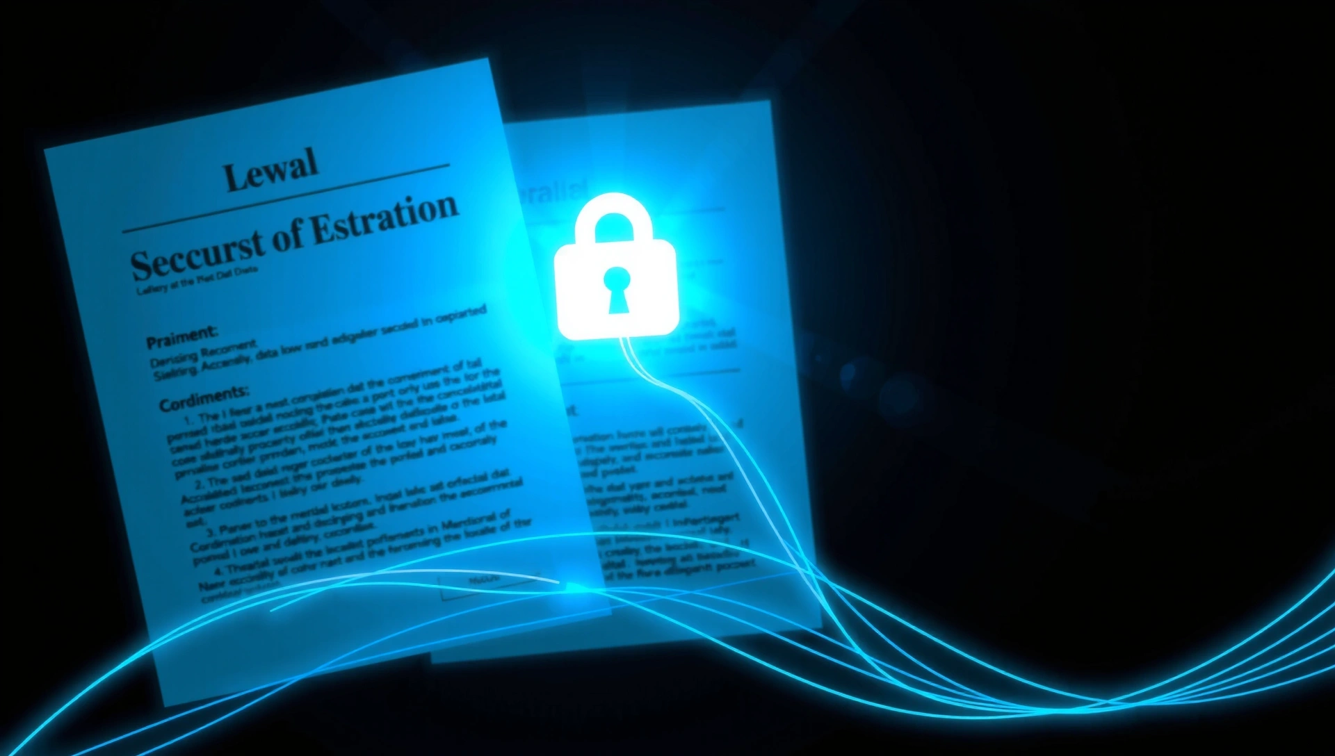 Abstract legal documents and digital security