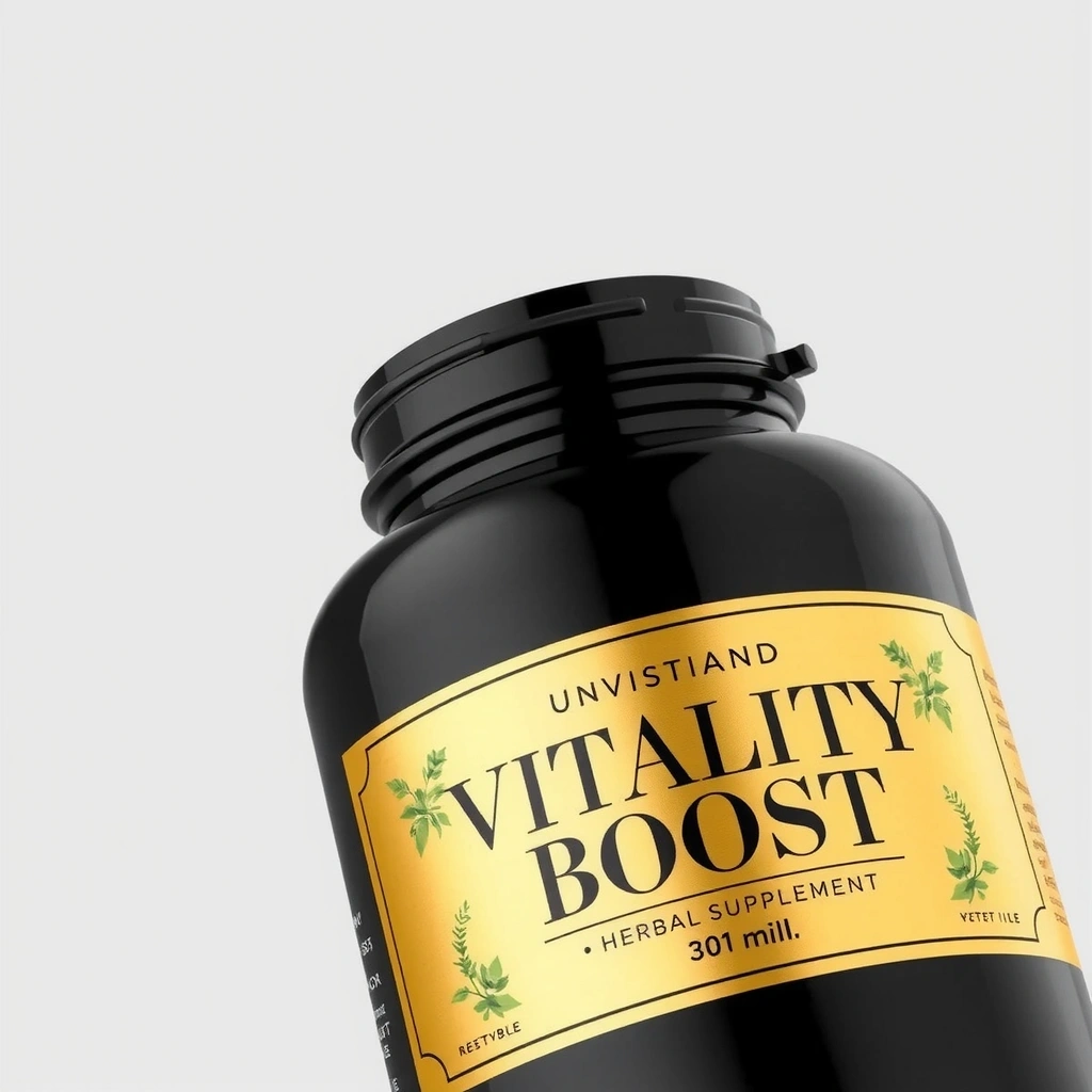 Premium Herbal Supplement - Front View